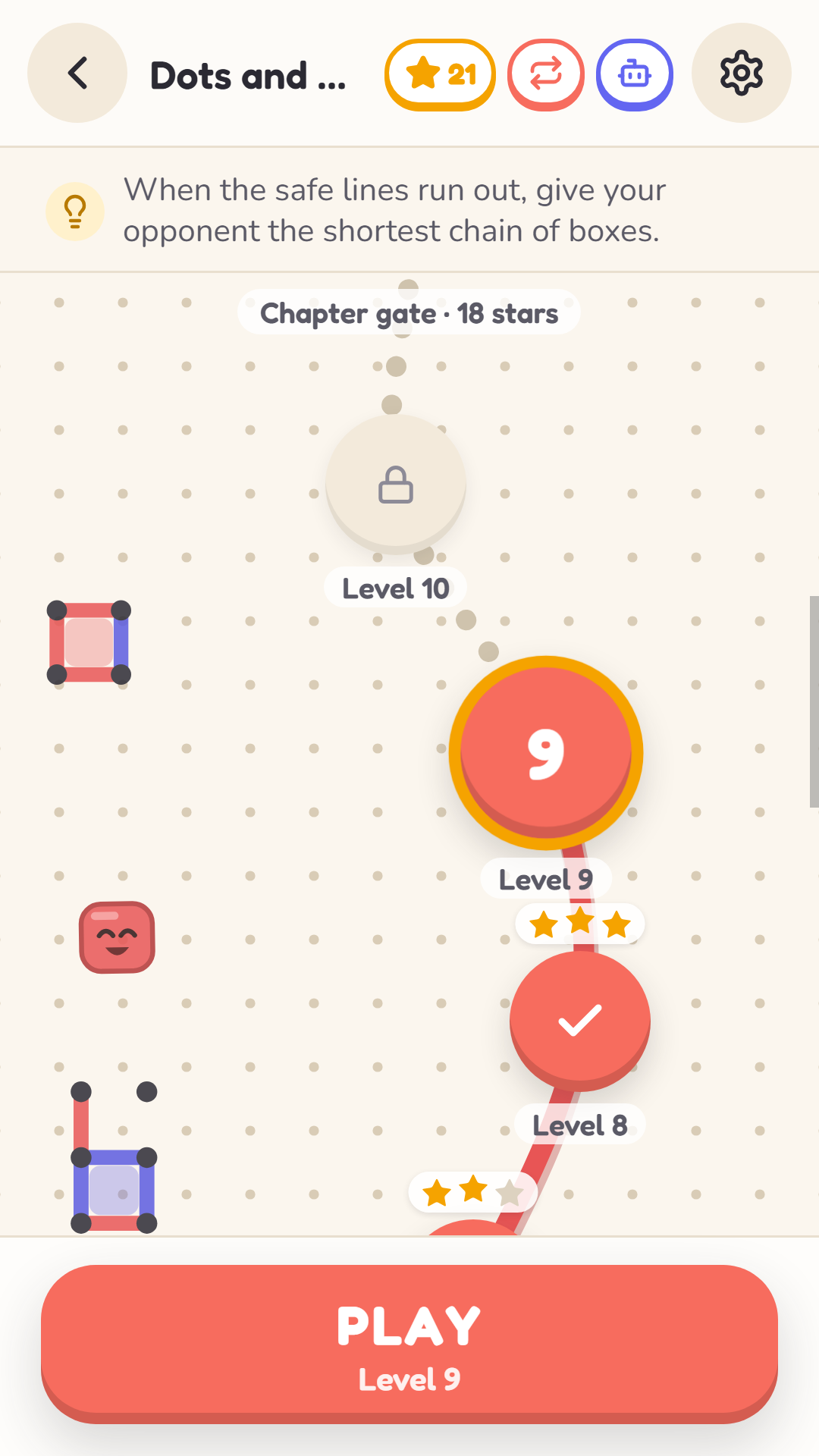 Dots and Boxes screenshot